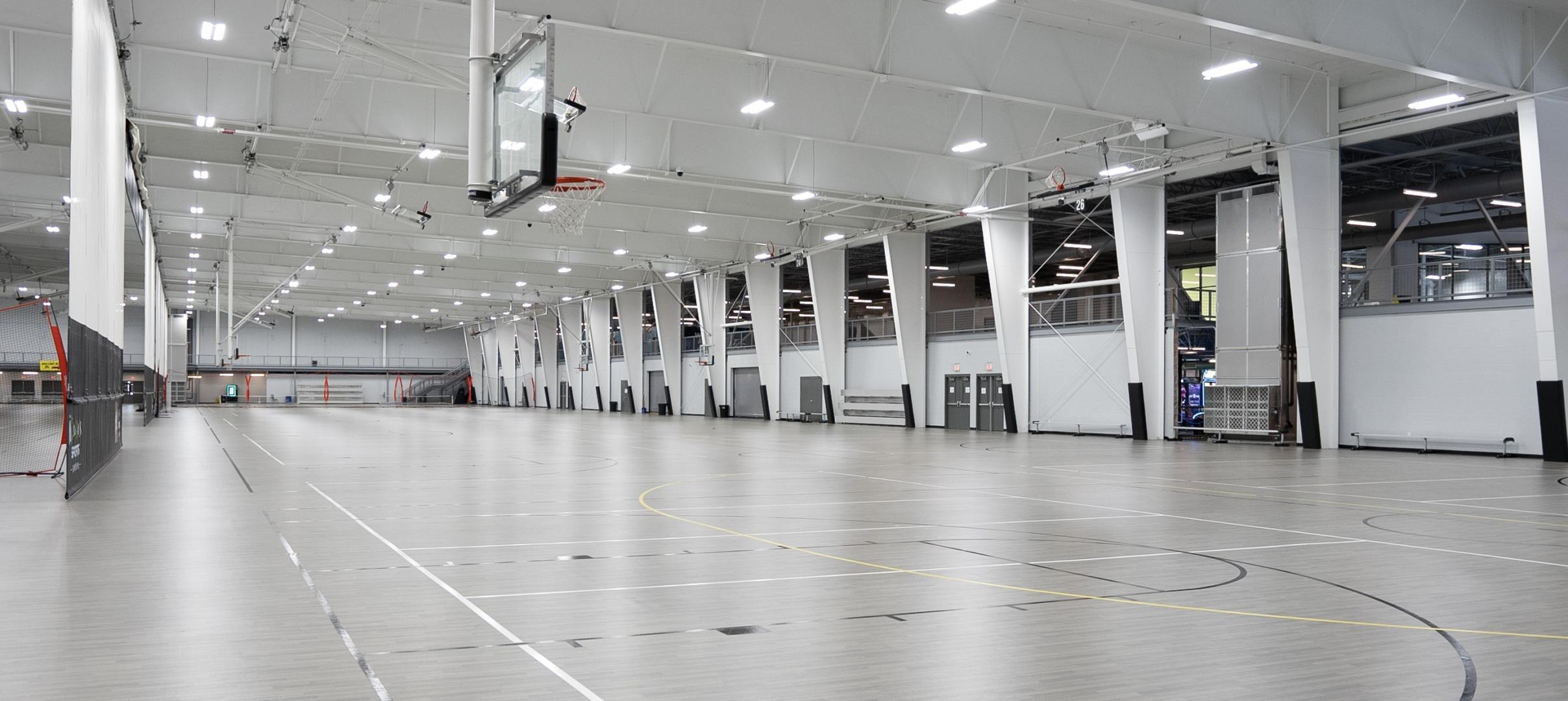 Sheet Vinyl Collection installed at basketball court