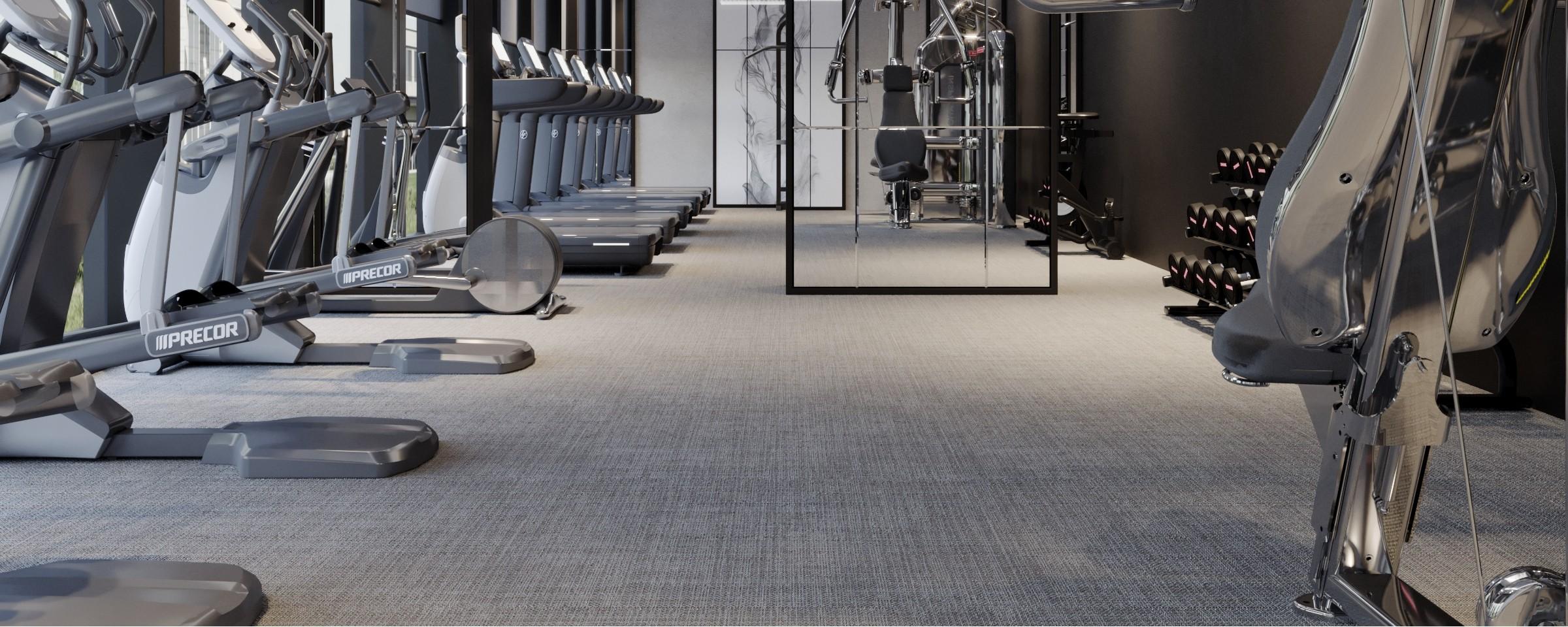 A Gym with Ebb and Flow installed