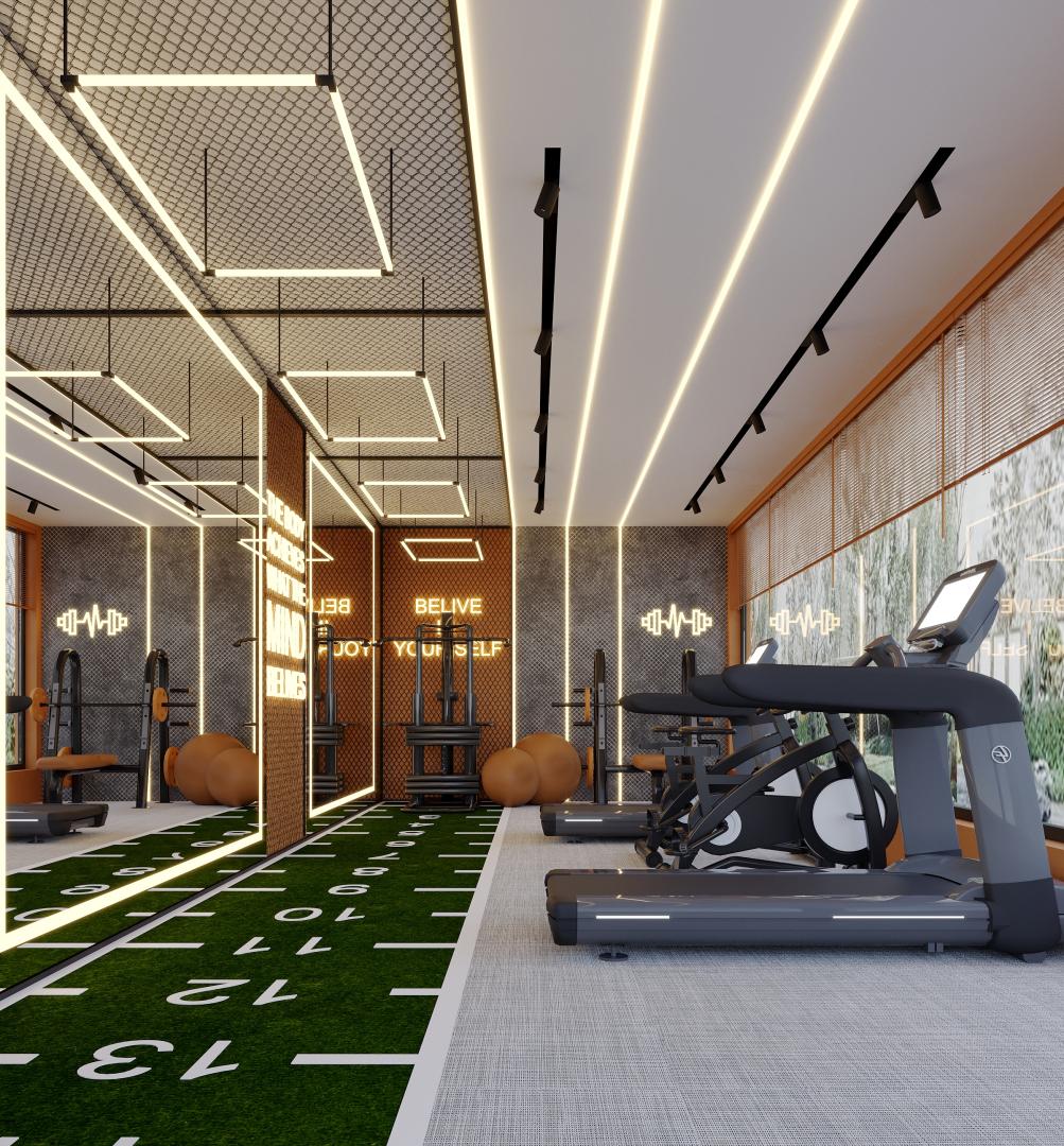A Gym with Ebb and Flow installed
