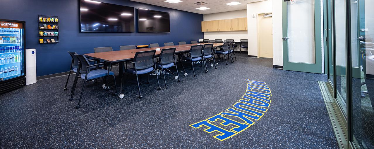 An administrative area at the Milwaukee Brewers facility